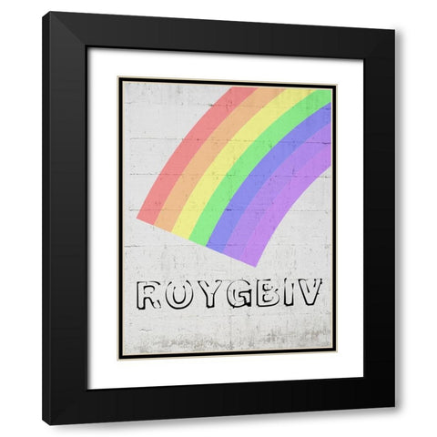 Rainbow 2 Black Modern Wood Framed Art Print with Double Matting by Phillip, Jamie