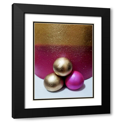 Stella Romance Black Modern Wood Framed Art Print with Double Matting by Phillip, Jamie