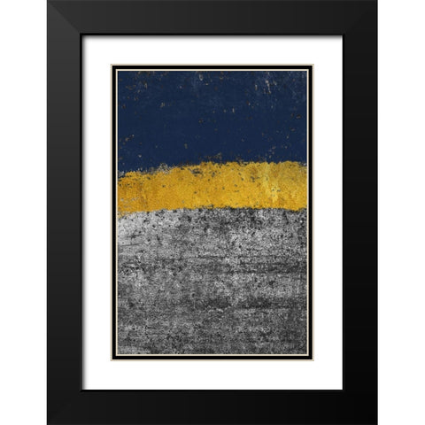 Golden Imdigo Black Modern Wood Framed Art Print with Double Matting by Phillip, Jamie