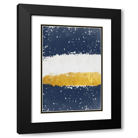 Golden Imdigo 2 Black Modern Wood Framed Art Print with Double Matting by Phillip, Jamie