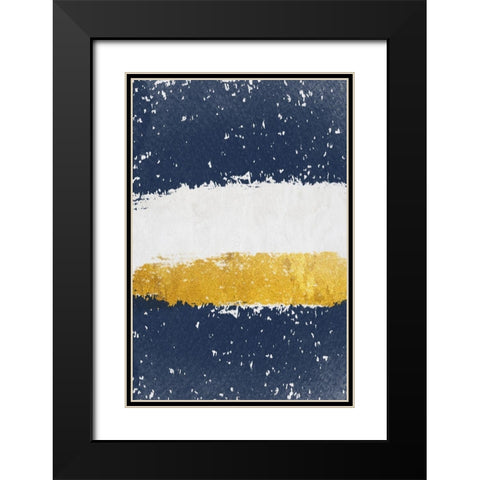 Golden Imdigo 2 Black Modern Wood Framed Art Print with Double Matting by Phillip, Jamie