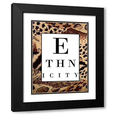 Ethnicity  Black Modern Wood Framed Art Print with Double Matting by Phillip, Jamie