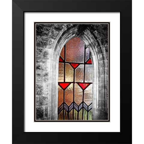 Window View Black Modern Wood Framed Art Print with Double Matting by Phillip, Jamie