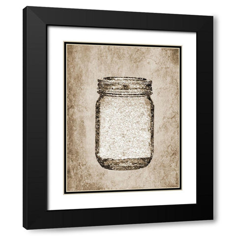 Heart Black Modern Wood Framed Art Print with Double Matting by Phillip, Jamie