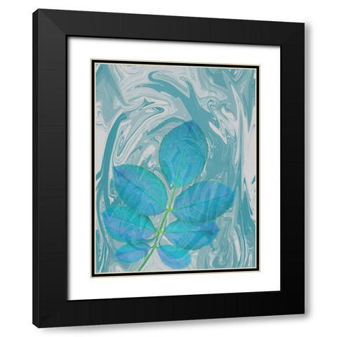 Flower Black Modern Wood Framed Art Print with Double Matting by Phillip, Jamie