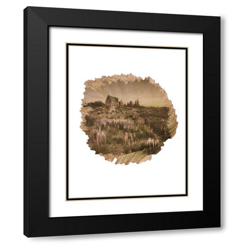Cottage Leaf Black Modern Wood Framed Art Print with Double Matting by Phillip, Jamie