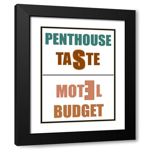 Penthouse Black Modern Wood Framed Art Print with Double Matting by Phillip, Jamie