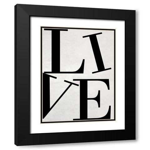 Live Black Modern Wood Framed Art Print with Double Matting by Phillip, Jamie
