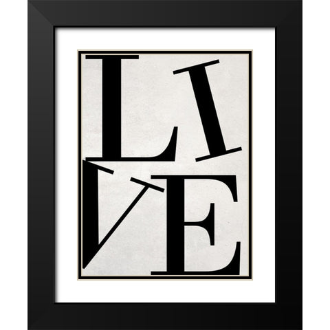 Live Black Modern Wood Framed Art Print with Double Matting by Phillip, Jamie