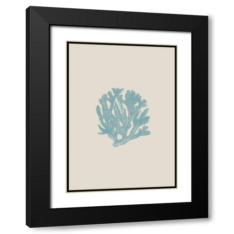 Coral Black Modern Wood Framed Art Print with Double Matting by Phillip, Jamie