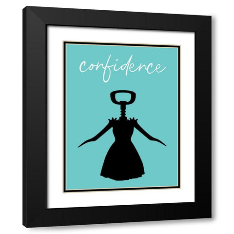 Confidence Black Modern Wood Framed Art Print with Double Matting by Phillip, Jamie