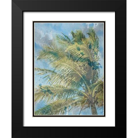 Palm  Tree Black Modern Wood Framed Art Print with Double Matting by Phillip, Jamie