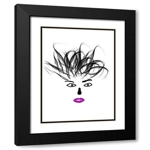 Hey Girl 2 Black Modern Wood Framed Art Print with Double Matting by Phillip, Jamie