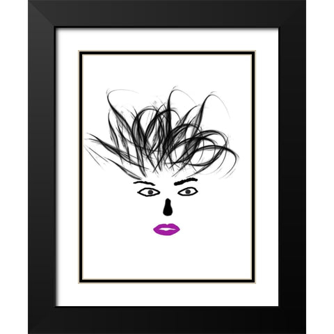 Hey Girl 2 Black Modern Wood Framed Art Print with Double Matting by Phillip, Jamie