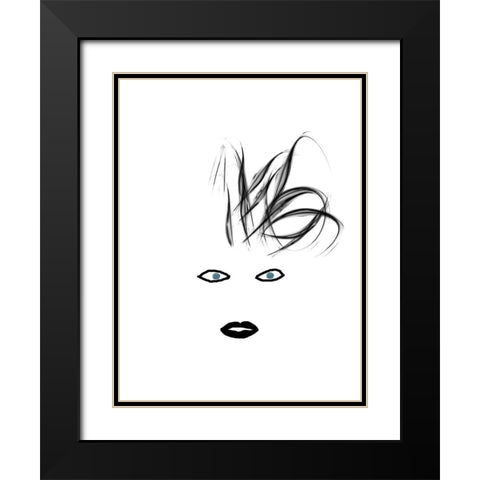 Hey Girl 4 Black Modern Wood Framed Art Print with Double Matting by Phillip, Jamie