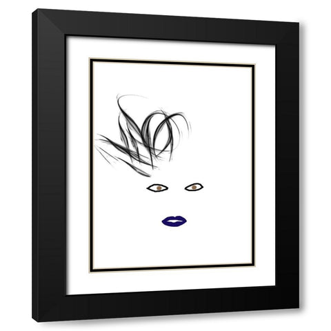 Hey Girl 5 Black Modern Wood Framed Art Print with Double Matting by Phillip, Jamie