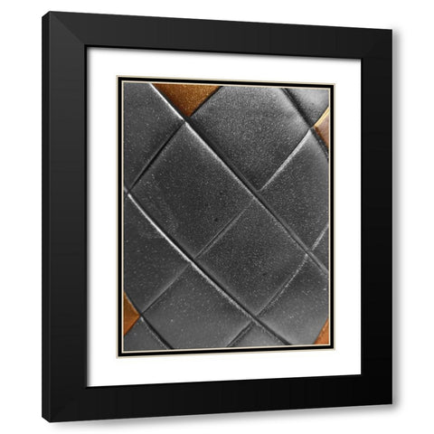 Black Gold Black Modern Wood Framed Art Print with Double Matting by Phillip, Jamie