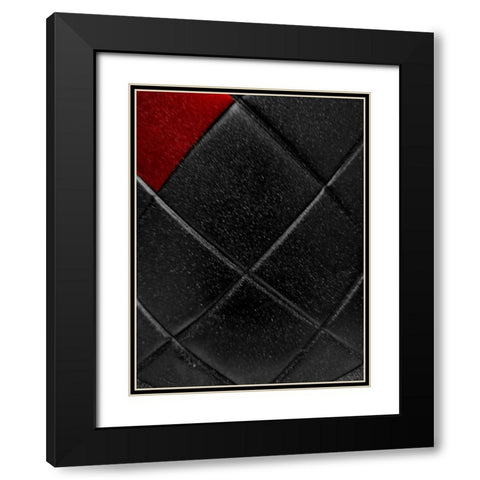 Red Pop Black Modern Wood Framed Art Print with Double Matting by Phillip, Jamie