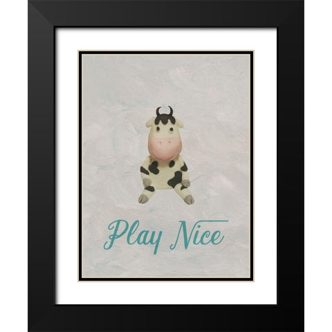 Baby Room Black Modern Wood Framed Art Print with Double Matting by Phillip, Jamie