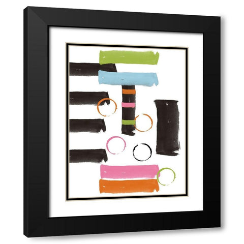 Come Up Black Modern Wood Framed Art Print with Double Matting by Phillip, Jamie