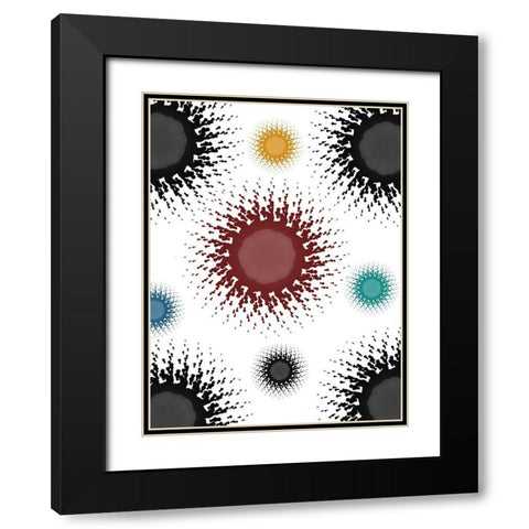 Pattern Black Modern Wood Framed Art Print with Double Matting by Phillip, Jamie