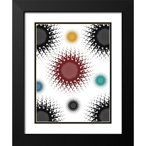 Pattern Black Modern Wood Framed Art Print with Double Matting by Phillip, Jamie