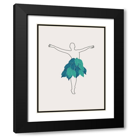 Fashion Black Modern Wood Framed Art Print with Double Matting by Phillip, Jamie