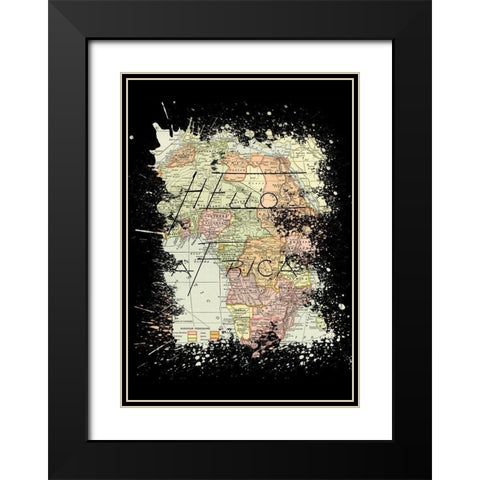 Africa Black Modern Wood Framed Art Print with Double Matting by Phillip, Jamie
