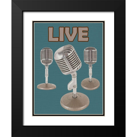 Live Black Modern Wood Framed Art Print with Double Matting by Phillip, Jamie