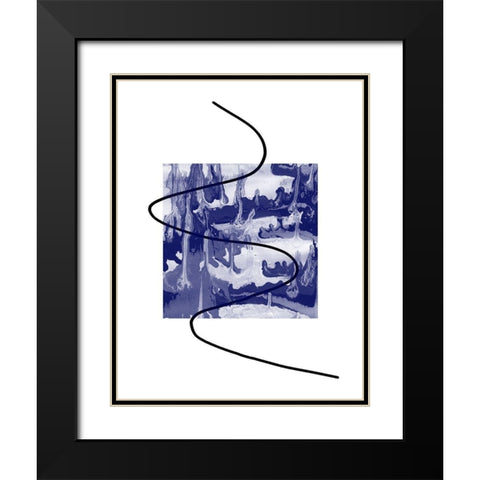 Radio Waves 1 Black Modern Wood Framed Art Print with Double Matting by Phillip, Jamie