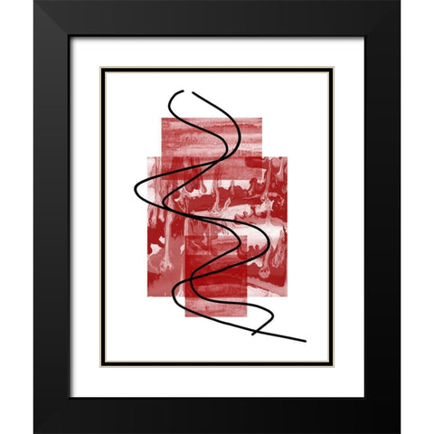Radio Waves 2 Black Modern Wood Framed Art Print with Double Matting by Phillip, Jamie