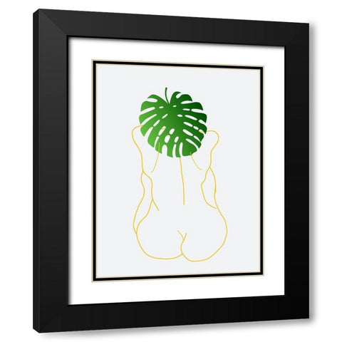 Bath Time Black Modern Wood Framed Art Print with Double Matting by Phillip, Jamie