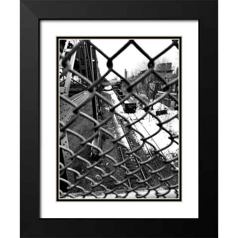Rail Way Black Modern Wood Framed Art Print with Double Matting by Phillip, Jamie