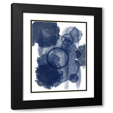 Splended Blue Black Modern Wood Framed Art Print with Double Matting by Phillip, Jamie