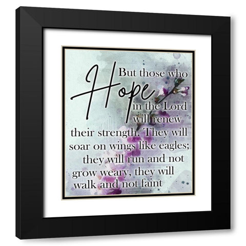 Biblical Hope Black Modern Wood Framed Art Print with Double Matting by Phillip, Jamie