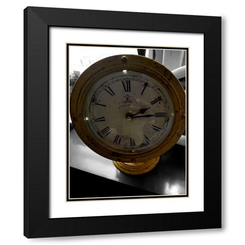 Vintage Time 2 Black Modern Wood Framed Art Print with Double Matting by Phillip, Jamie