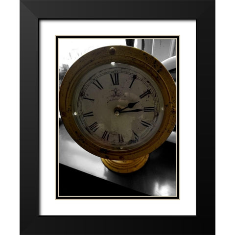 Vintage Time 2 Black Modern Wood Framed Art Print with Double Matting by Phillip, Jamie
