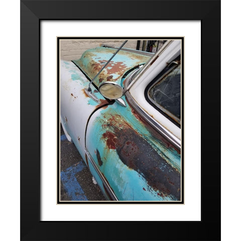 Race Track 2 Black Modern Wood Framed Art Print with Double Matting by Phillip, Jamie