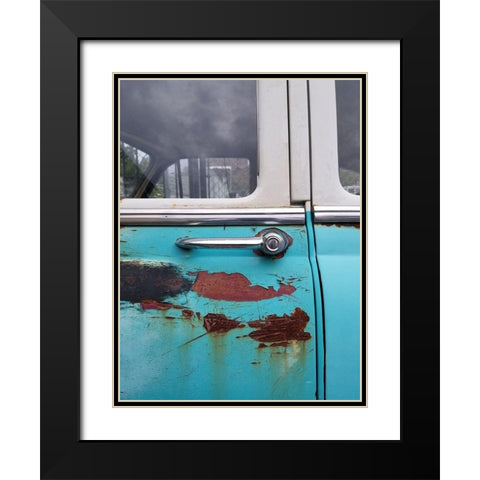 Race Track 3 Black Modern Wood Framed Art Print with Double Matting by Phillip, Jamie