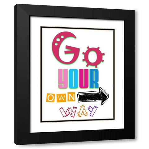 Your Own Waay Black Modern Wood Framed Art Print with Double Matting by Phillip, Jamie