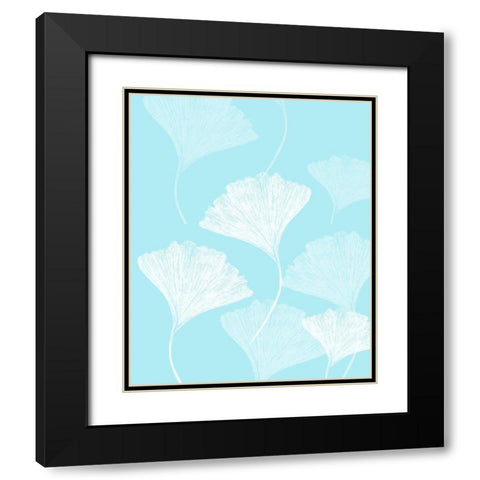 Ginkgo Black Modern Wood Framed Art Print with Double Matting by Phillip, Jamie