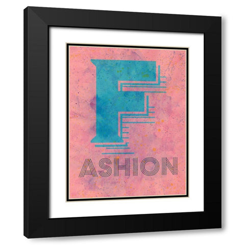 Fashion Black Modern Wood Framed Art Print with Double Matting by Phillip, Jamie