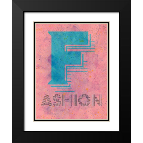 Fashion Black Modern Wood Framed Art Print with Double Matting by Phillip, Jamie
