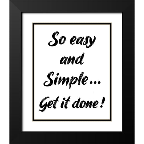 Simple Black Modern Wood Framed Art Print with Double Matting by Phillip, Jamie