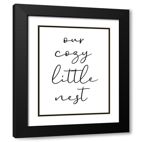 Cozy Black Modern Wood Framed Art Print with Double Matting by Phillip, Jamie