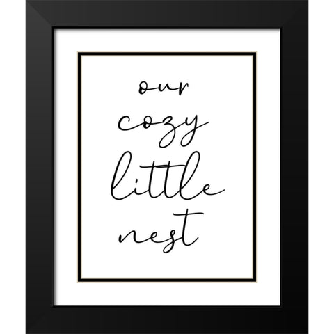 Cozy Black Modern Wood Framed Art Print with Double Matting by Phillip, Jamie