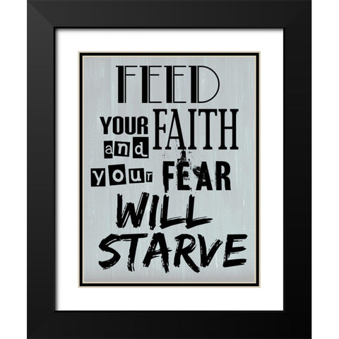 Faith Black Modern Wood Framed Art Print with Double Matting by Phillip, Jamie