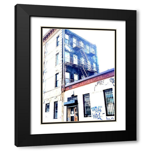Brooklyn Streets Black Modern Wood Framed Art Print with Double Matting by Phillip, Jamie