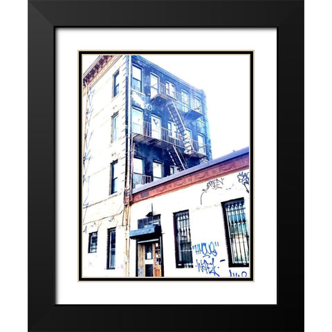Brooklyn Streets Black Modern Wood Framed Art Print with Double Matting by Phillip, Jamie