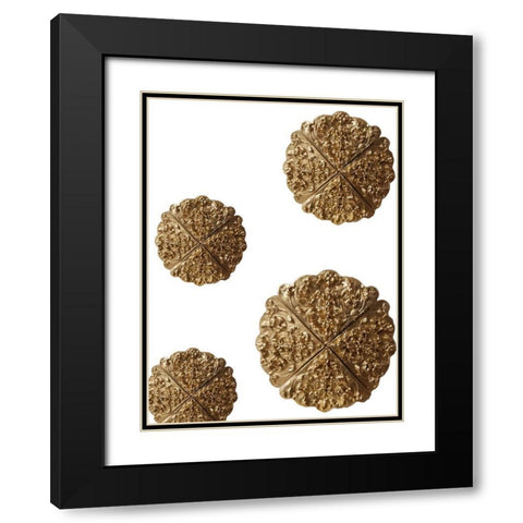 Medalian Gold Black Modern Wood Framed Art Print with Double Matting by Phillip, Jamie